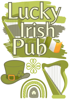 Bügelbild Lucky Irish Pub